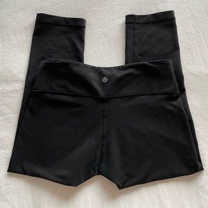 Lululemon Wunder Under cropped black leggings - 8